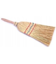 Cirokseprű háztartási kicsi fa nyéllel