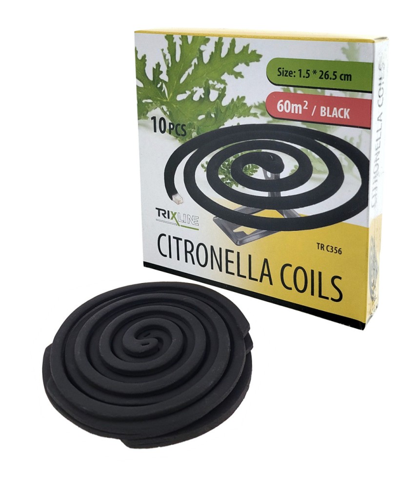TRIXLINE citronella fustölő spirál 10db-os csomag TRIXLINE citronella fustölő spirál 10db-os csomag