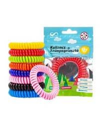 Kullancs -és szúnyogriaszó szilikon karkötő/hajgumi Kullancs -és szúnyogriaszó szilikon karkötő/hajgumi