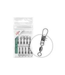 Carp Zoom Hengertestű forgó extra erős kapoccsal, #6, 10 db (cz0923) Carp Zoom Hengertestű forgó extra erős kapoccsal, #6, 10 db (cz0923)