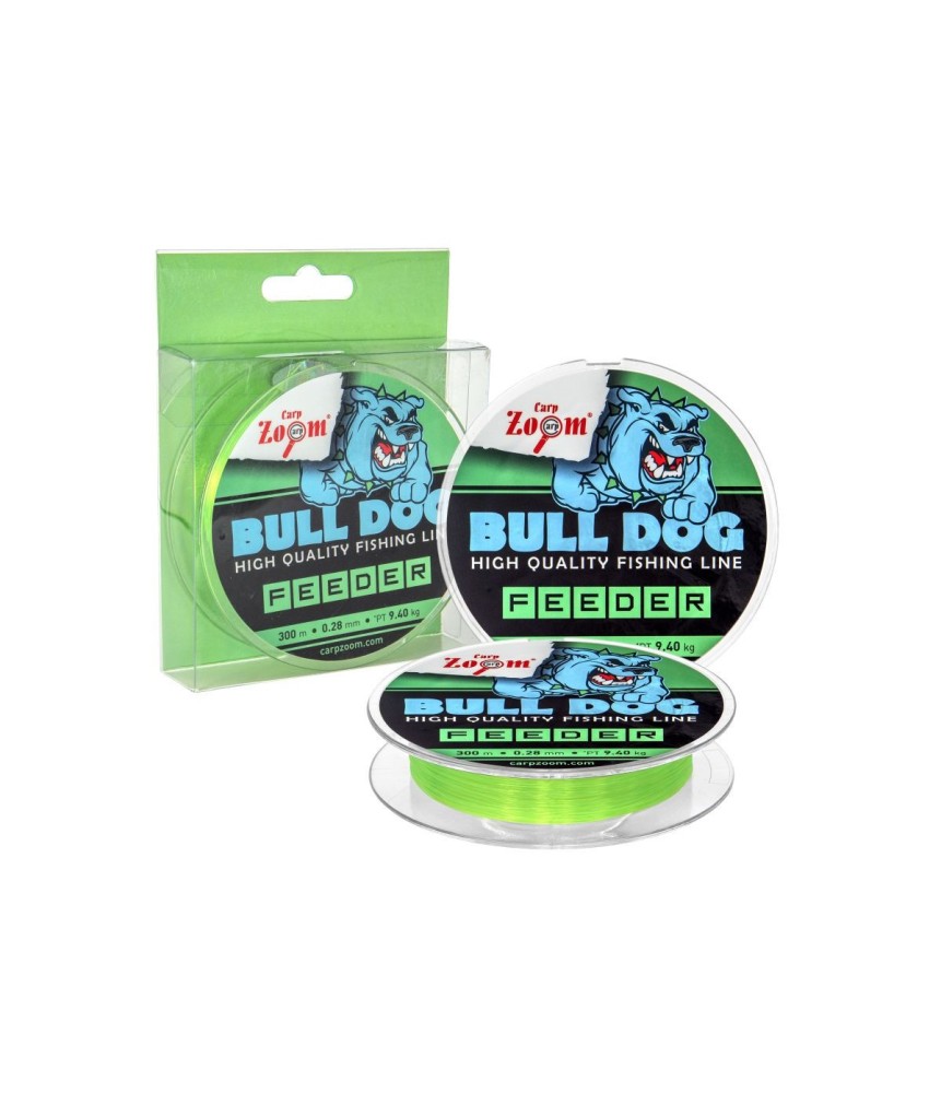 Carp Zoom Bull-Dog Feeder horgászzsinór, o 0,28 mm, 300 m, 9,4 kg, zöld (cz6512) Carp Zoom Bull-Dog Feeder horgászzsinór, o 0,28 mm, 300 m, 9,4 kg, zöld (cz6512)