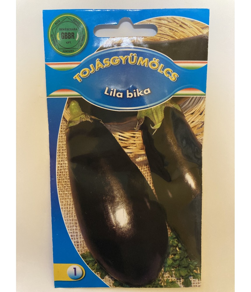 Lila bika padlizsán vetőmag, 1g