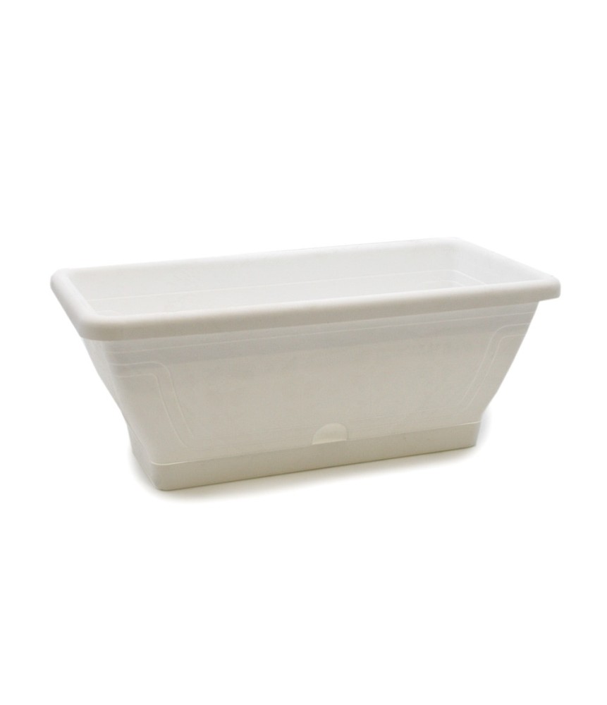Dísz balkonláda+alj 40cm fehér