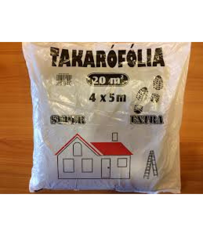 Takarófólia 4*5m extra vastag létrázható Takarófólia 4*5m extra vastag létrázható