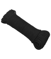 PA fonatolt (körszövött) kötél  3 mm fekete