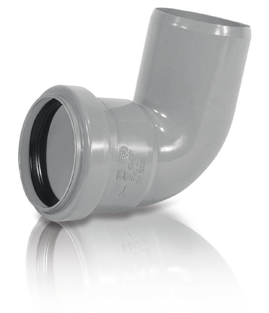 PVC lefolyó könyök 50*90° PVC lefolyó könyök 50*90°