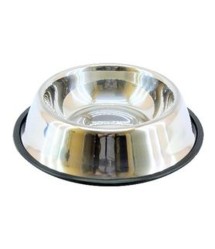 Kutyatál króm 22cm gumis