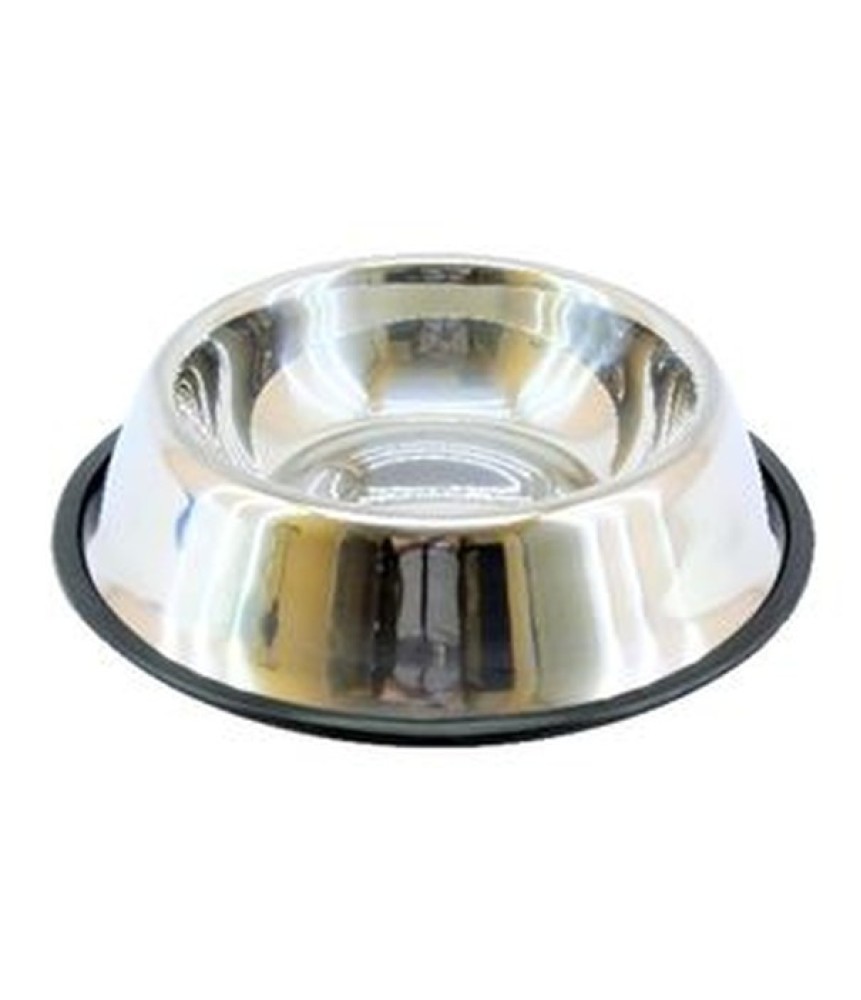 Kutyatál króm 22cm gumis Kutyatál króm 22cm gumis