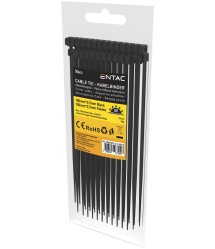 Kábelkötegelő 2,5*100mm fekete