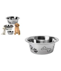 Kutyatál inox dekoros 24 cm