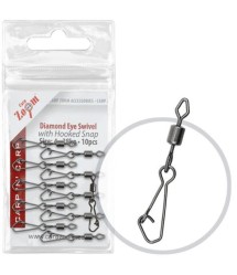 Carp Zoom Forgó horgoskapoccsal, #4, 10 db (cz0831)