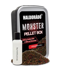 Haldorádó Monster Pellet Box Fűszeres Máj 400g+100ml Haldorádó Monster Pellet Box Fűszeres Máj 400g+100ml
