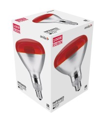 Avide Rubin Infraizzó,100W, E27, R125, Piros