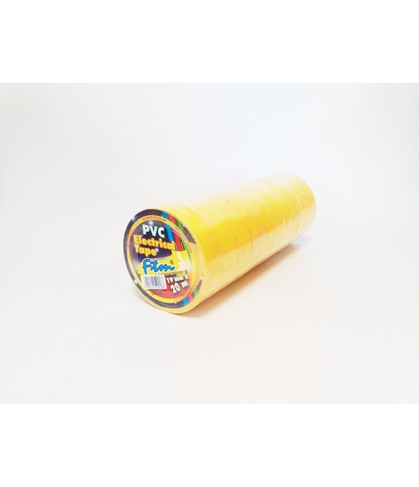 Szigetelő szalag 19mm*20m sárga Szigetelő szalag 19mm*20m sárga