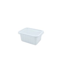 Ételes doboz tetővel 1000ml fehér,szögletes 