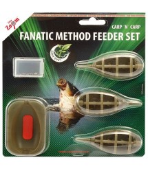 Carp Zoom Fanatic Method feeder kosár szett, 20, 25, 30 g, 3 db (cz1114)