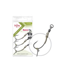 Carp Zoom Ronnie Rig bojlis végszerelék, #4, 3 db (cz0328)
