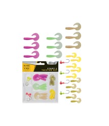Carp Zoom Predator-Z Start-1 Twister szett, 0,5-1,7 g, népszerű színek, 19+4 db (cz2988)