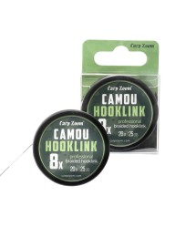 Carp Zoom Camou 8X előkezsinór, 20 m, 35 lb, terepmintás (cz0007)