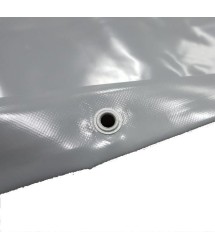 PVC ponyva szövet kültéri UV álló szürke 2,5m széles