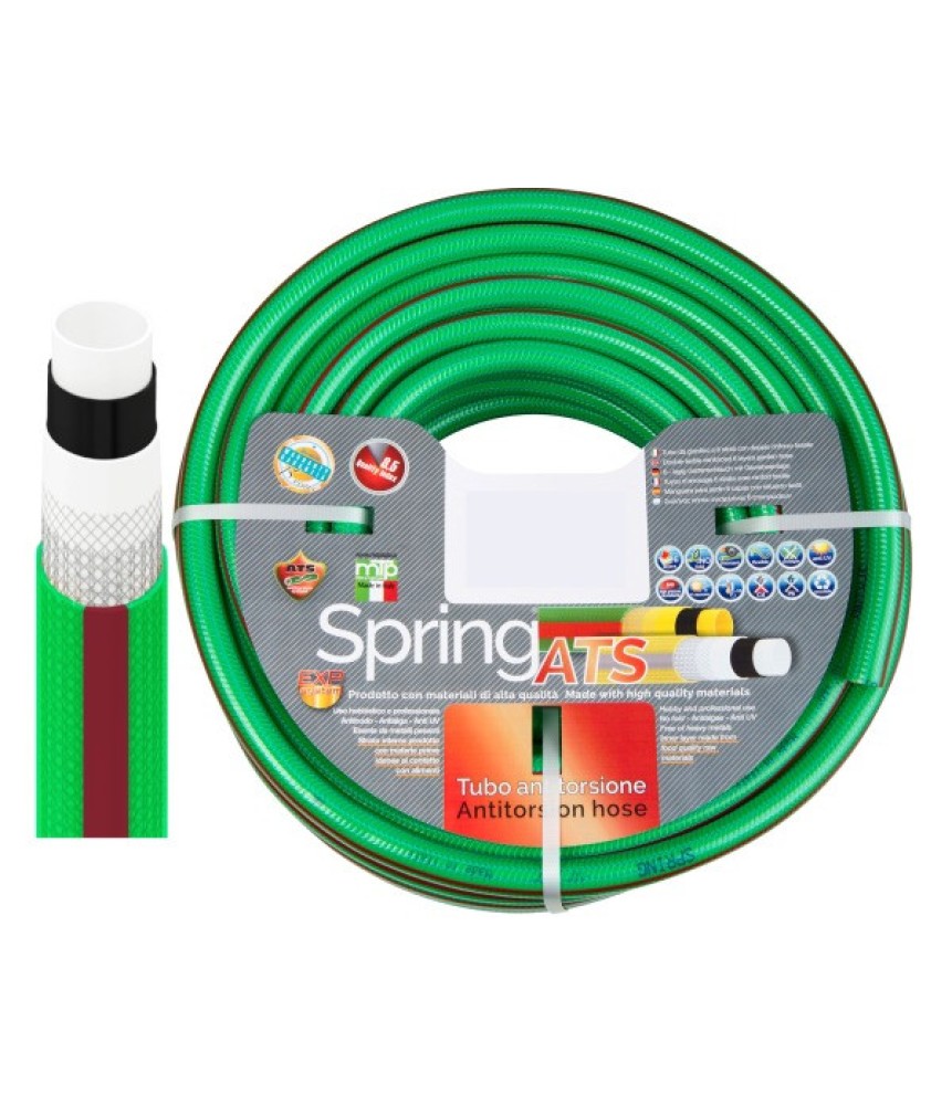 Locsoló tömlő ZÖLD SPRING 1/2˝x25m/tek.