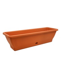 Dísz balkonláda+alj 60cm terrakotta